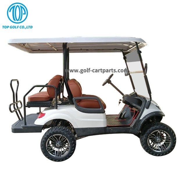 Lift Up Chassis Version Electric Golf Car , 4 Seaters Electrical Golf Cart
