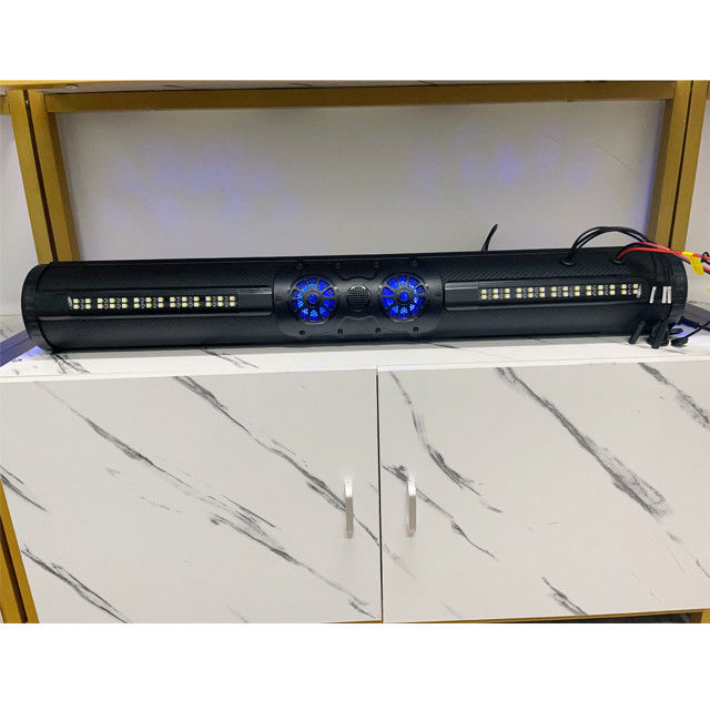 In alluminio amplificato ATV UTV Golf Cart BT connettore 8 altoparlante soundbar impermeabile con illuminazione a LED 500 watt