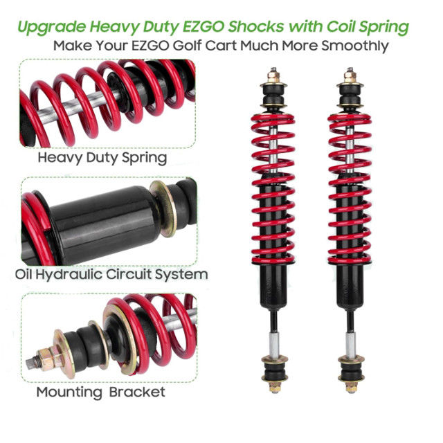 Golf Cart Heavy Duty Coil Front / Rear Shock Absorber per EZGO TXT 94-up 70928G01