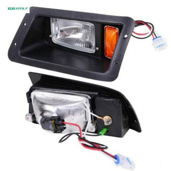 Golf Cart LED Light Kit with Halogen Headlight and LED Taillight Fits EZGO TXT