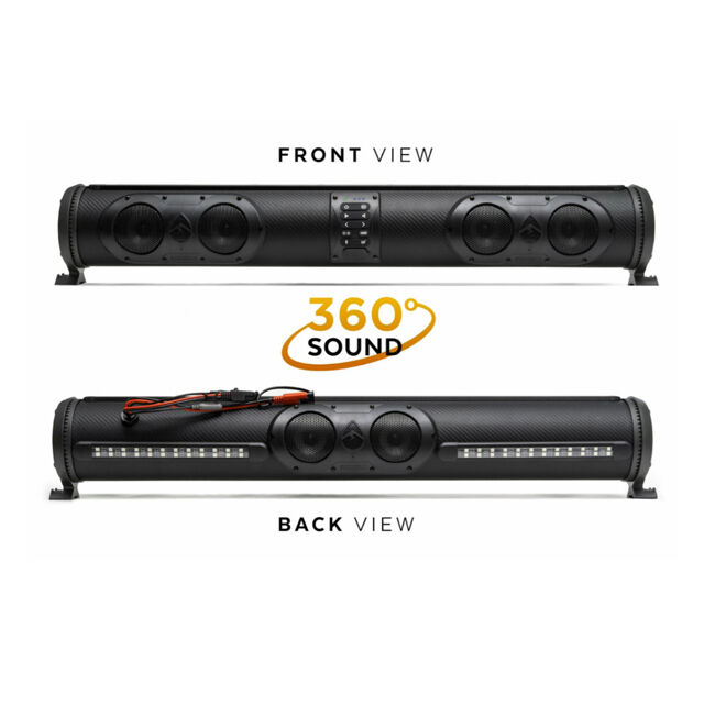 Soundbar Bluetooth marina di alta qualità, grado marino, IP66, con subwoofer, squawker e tweeter