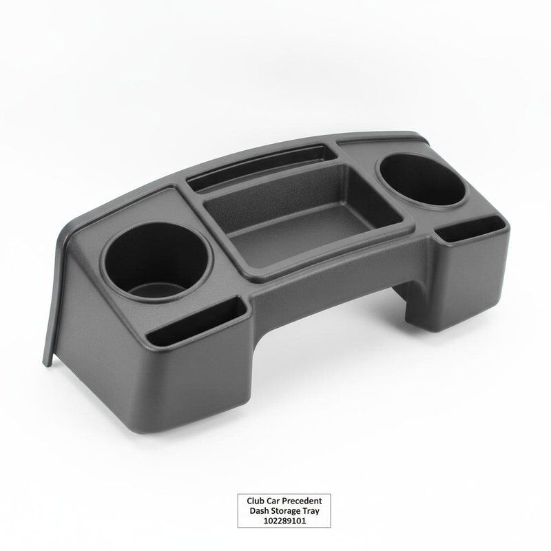Club Car Precedent Dash Storage Tray 102289101 Black Plastic Golf Cart Ricambio