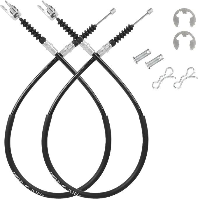 Set cavi freno Club Car DS 102022101 Sostituzione OEM Set completo di due coppie in acciaio rivestito in vinile